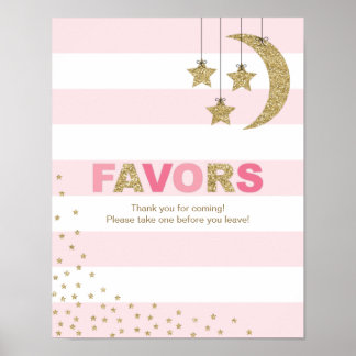 pink gold baby shower decor favours table sign pin