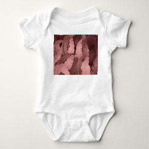 Pink Gold Banana Leaves: Luxury Baby Bodysuit