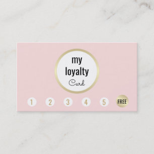 Pink Gold Beauty Salon Customer Loyalty 6 Punch