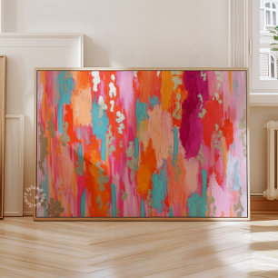 Pink Gold bstract Preppy Dorm Decor