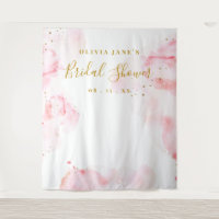 Pink & Gold Calligraphy Script Photo Prop Backdrop