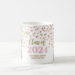 Pink Gold Class of 2024 Coffee Mug