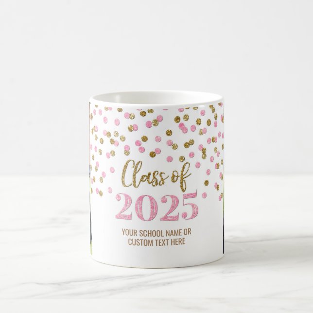 Pink Gold Class of 2025 Coffee Mug (Center)