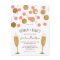 Pink & Gold Confetti Brunch & Bubbly Invites