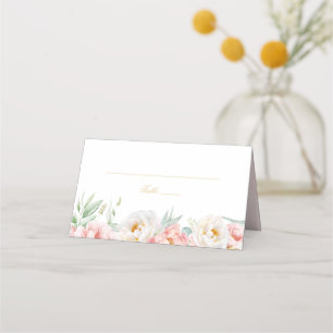 Pink & Gold Elegant Quinceañera Place Card