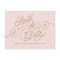 Pink & Gold Elegant Stars Save the Date Postcard
