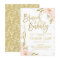 Pink Gold Floral Brunch Bridal Shower Invitation