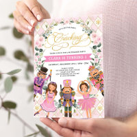 Pink Gold Floral Nutcracker Girls Birthday Party