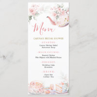 Pink Gold Floral Tea Party Bridal Shower