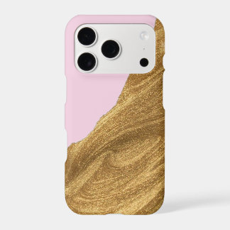 Pink, gold glitter 