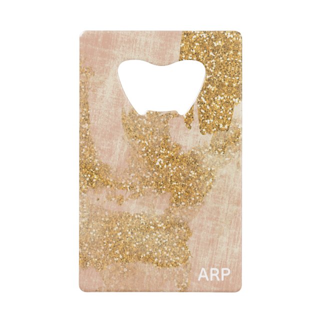 *~* Pink Gold Glitter Textured Distressed Golden (Front)