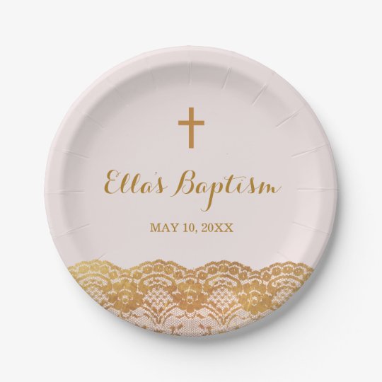 baptism paper plates
