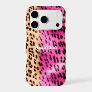 Pink Gold Leopard Print