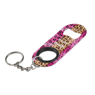 Pink Gold Leopard Print