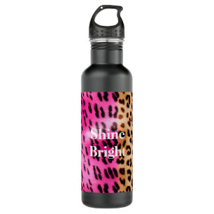 Pink Gold Leopard Print 710 Ml Water Bottle