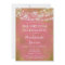 Pink Gold Lights Birthday Party Invitation Adult