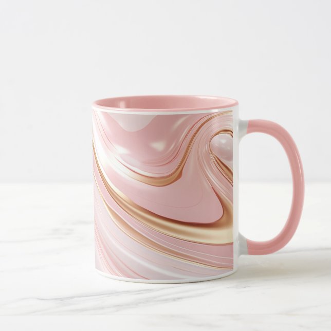 Pink & Gold Marble Mug (Right)