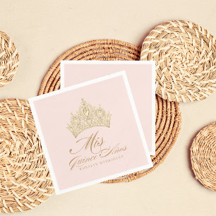 Pink Gold Mis Quince Anos Napkin