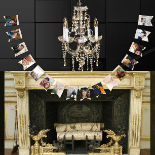 Pink Gold Photo Graduation or Anniversary Party Bunting