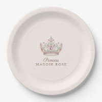 Pink Gold Princess Crown Fairytale Birthday