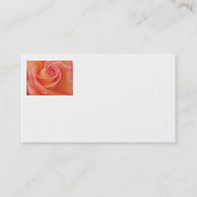 pink/gold rose business card (Front)