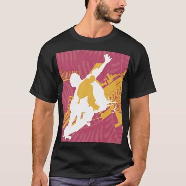 Pink & Gold Skater T-Shirt (Front)
