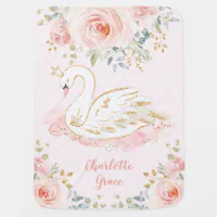 Swan baby blanket online