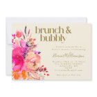 Pink Gold Watercolor Floral Bridal Shower Brunch 