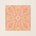 Pink Gold Zigzag Geometric Pattern Scarf<br><div class="desc">Check out this awesome patterned chiffon scarf. Customise it with a thread colour on the trim and check my shop for lots more patterns. If you'd like something custom please get in touch with me.</div>