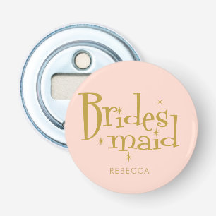 Pink Golden Bachelorette Party Bottle Opener