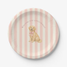 Pink Golden Retriever Baby Shower
