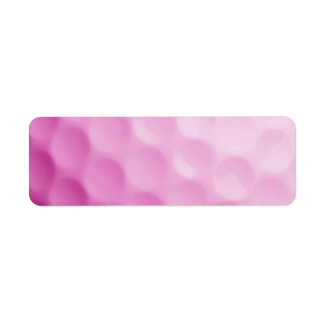 Pink Golf Ball Background Customised Template (Front)