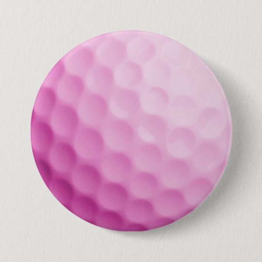 Pink Golf Ball Background Customised Template 7.5 Cm Round Badge