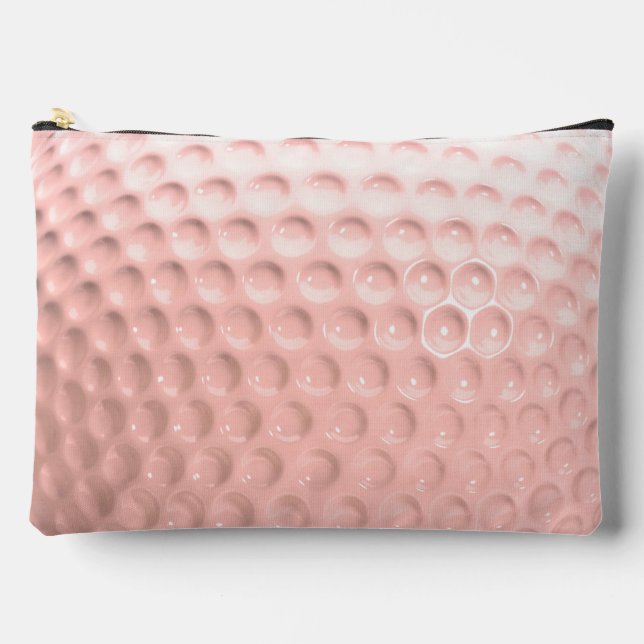 Pink Golf Ball Sport Accessory Pouch (Front)