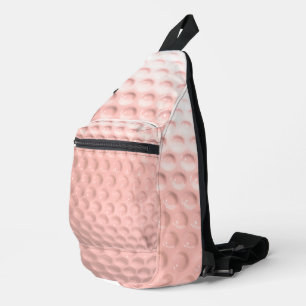 Pink Golf Ball Sport Sling Bag