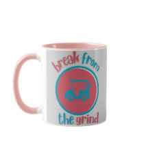 Pink Golf Cart BFTG Coffee Mug