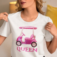 Pink Golf Cart Faux Sequin Queen