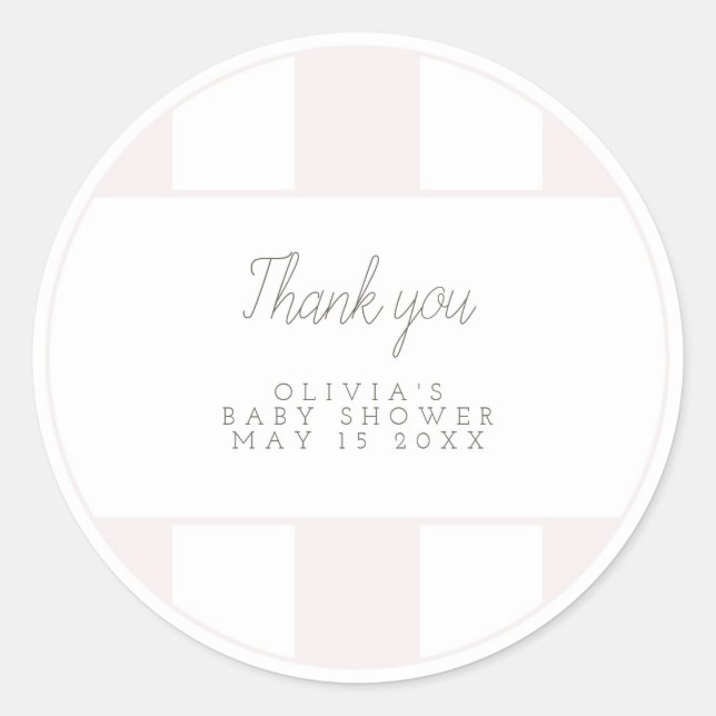 Pink golf cart favour sticker (Front)