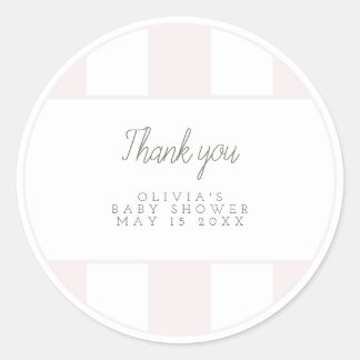 Pink golf cart favour sticker