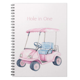 Pink Golf Cart Notebook