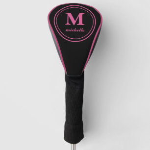 Pink   Golf   personalised NAME monogram Golf Head Cover