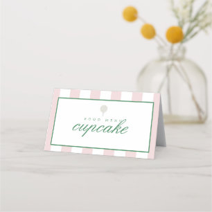 Pink Golf Tent Menu Cards