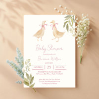 Pink Goose nursery rhymes baby shower