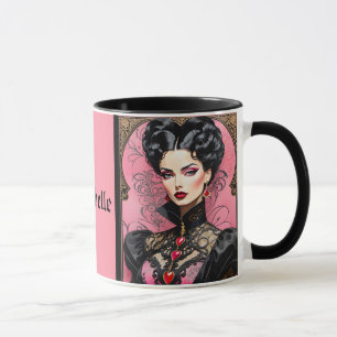 Pink Goth Lady Coffee Mug