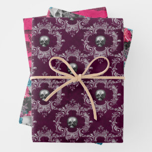 Pink Goth Wrapping Paper Sheet