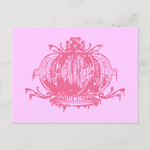 Pink Gothic Decayed Crown  Postcard
