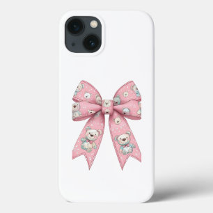 Pink Gothic skull bow case cute kawaii pastel Gru 