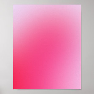 Pink Gradient Aura Poster
