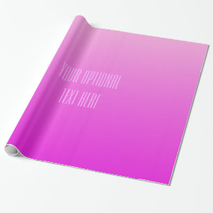 Pink Gradient custom text wrapping paper