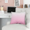 Pink Gradient Ombre Throw Pillow